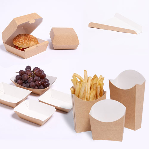 Одноразовый бумажный контейнер для еды